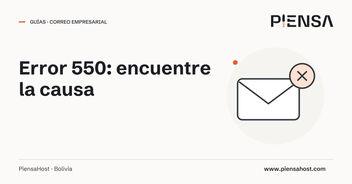 Error 550: encuentre la causa