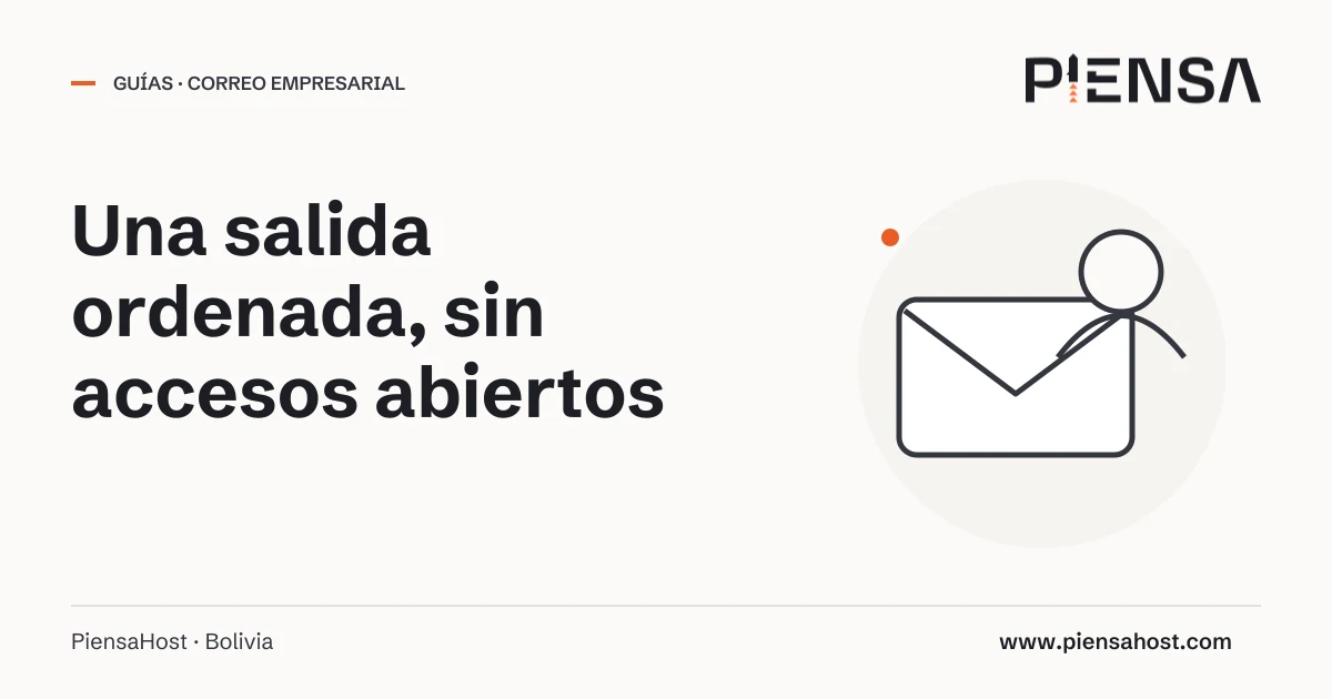Una salida ordenada, sin accesos abiertos