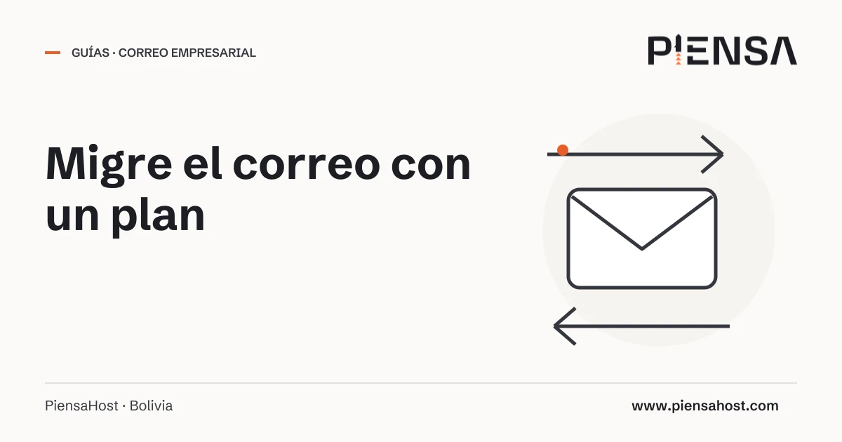Migre el correo con un plan