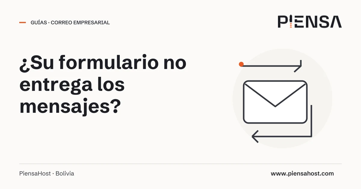 ¿Su formulario no entrega los mensajes?