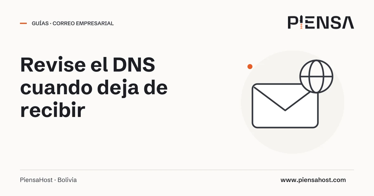 Revise el DNS cuando deja de recibir