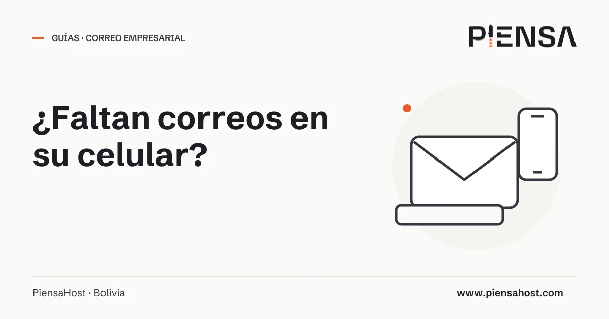 ¿Faltan correos en su celular?